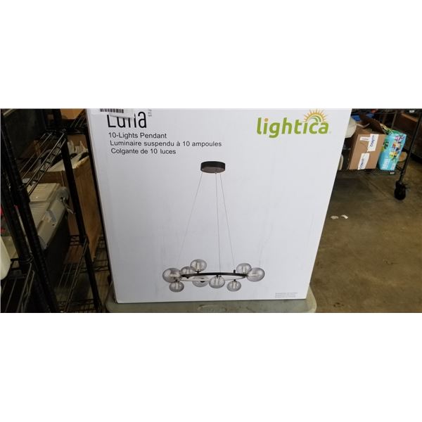 LUNA 10 LIGHT PENDANT CHANDELIER