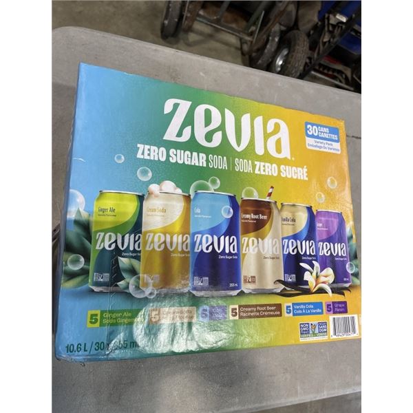CASE OF ZEVIA ZERO SUGAR SODAS