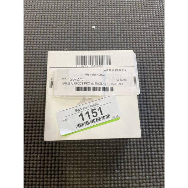 APPLE AIRPODS PRO W/ MAGSAFE USB-C CASE - TESTED WORKING, RETAIL $329