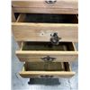 Image 2 : VINTAGE OPEN HEARTH COLECTION SOLID PINE 7 DRAWER DRESSER WITH ORIGINAL BRASS HANDLES