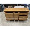 Image 3 : VINTAGE WALNUT 9 DRAWER DRESSER