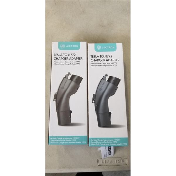 2 NEW TESLA TO J1772 CHARGER ADAPTERS