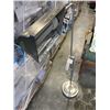 Image 4 : ANTIQUE ARMCHAIR AND CHROME FLOOR LAMP