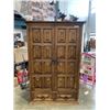 Image 1 : LARGE WOODEN WARDROBE 50" WIDE,  81" TALL,  26" DEEP
