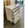Image 4 : WHITE 5 DRAWER HIGHBOY DRESSER