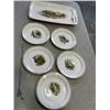 Image 1 : HOLLOHAZA HUNGARY PLATE AND PLATTER SET