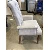 Image 5 : GREY FABRIC ARM CHAIR