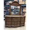 Image 1 : MAHOGANY ORNATE DRESSER AND MIRROR