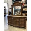 Image 2 : MAHOGANY ORNATE DRESSER AND MIRROR