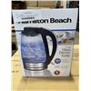 Image 2 : HAMILTON BEACH 1.7L GLASS ELECTRIC KETTLE - TESTED WORKING