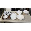 Image 1 : S.C RICHARD ITALIAN BOWLS AND SERVING ITEMS AND ASSORTED LILING CUPS AND SAUCERS