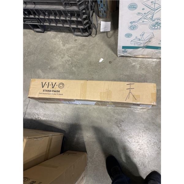 VIVO DARK WALNUT EASEL STUDIO TV STAND