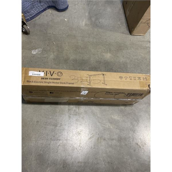 VIVO BLACK ELECTRIC SINGLE MOTOR DESK FRAME