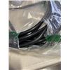 Image 3 : AS NEW 50FT BLACK 3 OUTLET INDOOR OUTDOOR HEAVY DUTY LIGHTED 3 WIRE GROUNDED EXTENSION CORD 12AWG