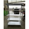 Image 4 : NEW WHITE METAL SHELVING UNIT WITH REAR CAGE BACKING 48" WIDE, 70 INCH TALL, 16 INCH DEEP, 5 TIER