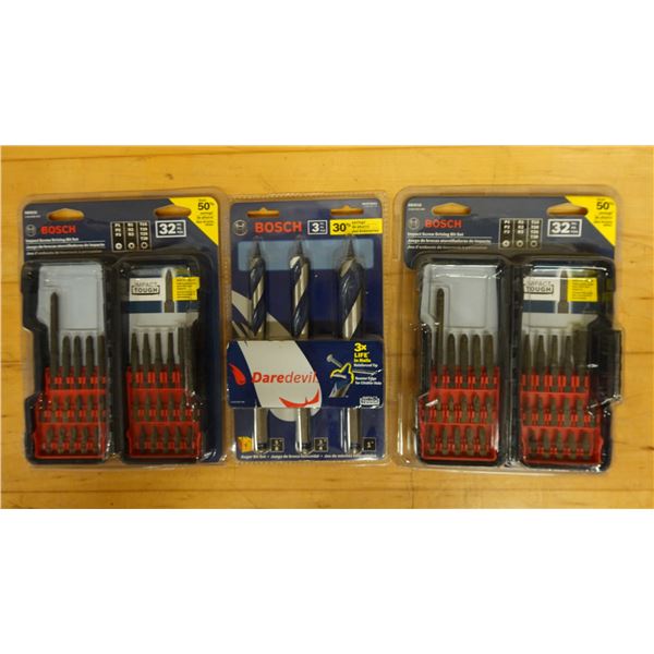 Qty 2 Bosch SBID32 Impact Screw Driving Bit Sets