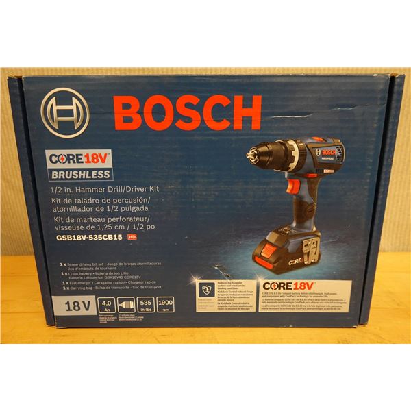 Bosch GSB18V-535CB15 Hammer Drill/Driver Kit w/ Battery 