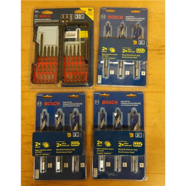 Qty 3 Bosch HSAS5003 Auger Bit Sets 