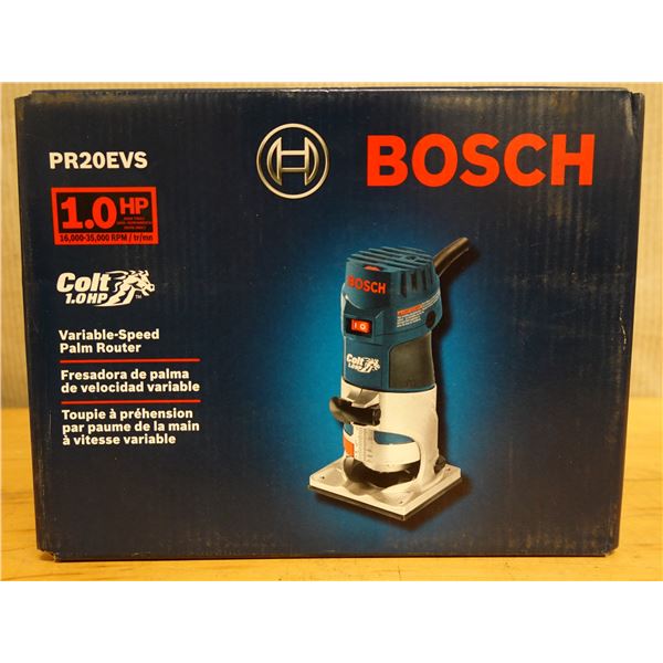 Bosch PR20EVS Variable Speed Palm Router, New in Box (Tool Only)