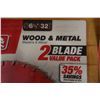 Image 2 : Qty 2 Diablo D0632GP Wood & Metal Carbide Saw Blade 2-Packs, New