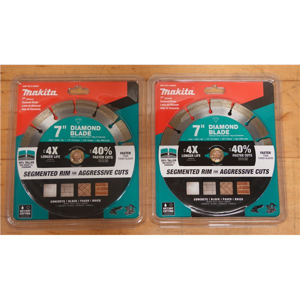 Qty 2 Makita B-69624 Diamond Saw Blades, New in Packages