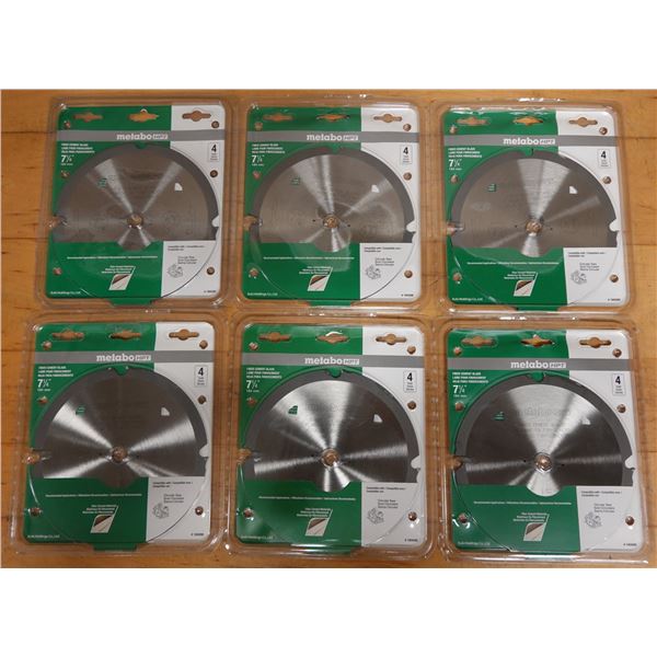 Qty 6 Metabo HPT 18008M Fiber Cement Blades, New in Packages