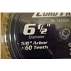 Image 2 : Qty 2 Tenryu TA-16560A Saw Blades 6-1/2", 5/8" Arbor, New in Packages
