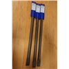 Image 6 : Qty 3 Bosch HS1812 Flat 1" x 18" Chisels, New in Packages