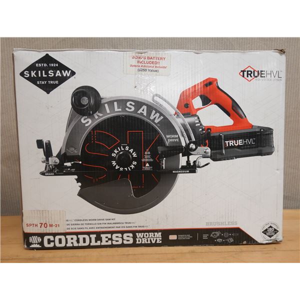 Skilsaw SPTH70M-21 TRUEHV™ Cordless Worm Drive Circular Saw w/ Battery & Charger New in Box
