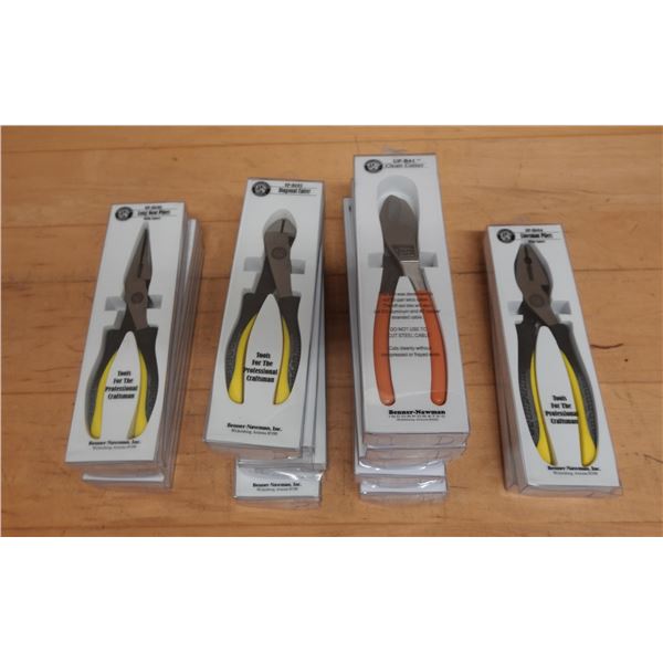 Multiple Specialty Tools Long Nose Pliers (3), Diagonal Cutters (4), Clean Cutters (5) & Linesman Pl