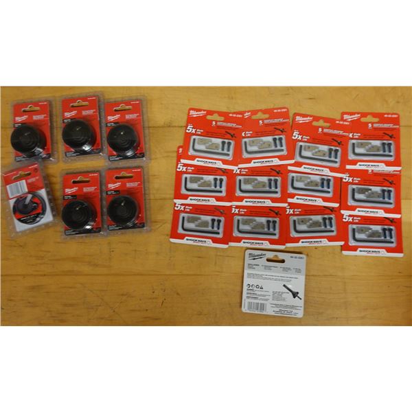 Qty 6 Milwaukee 49-90-2029 Band Saw Reamer Attachments 
