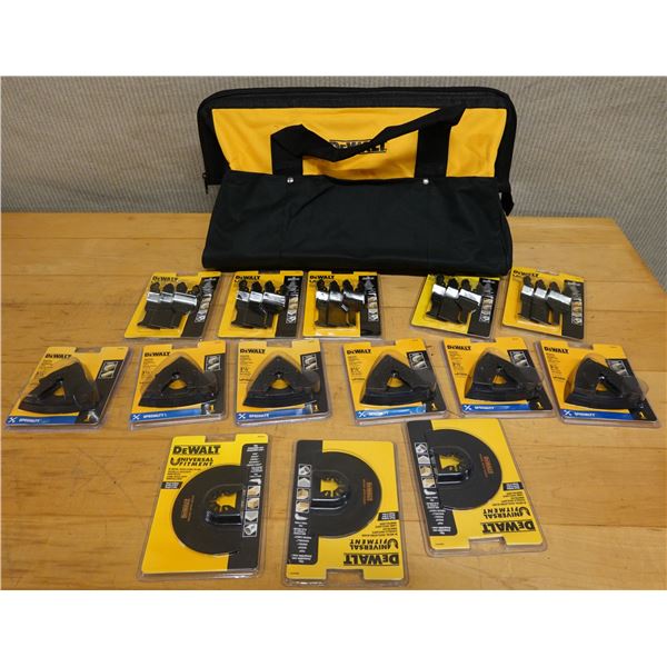 Multiple DeWalt Sanding Pads, Oscillating Blades, Blade Assortments etc in Carry Case, New