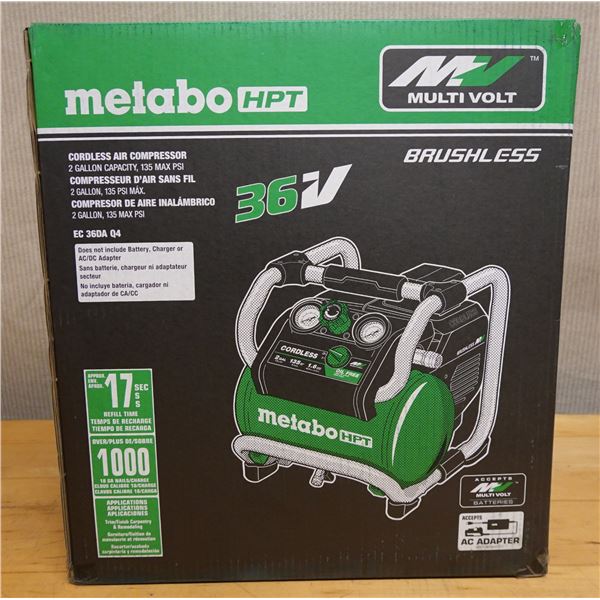 Metabo HPT EC36DA Q4 Cordless Air Compressor, New in Box (Tool Only)