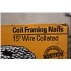 Image 2 : Qty 5 Boxes Stanley Bostitch NER272 Coil Framing Wire Collated Nails, New