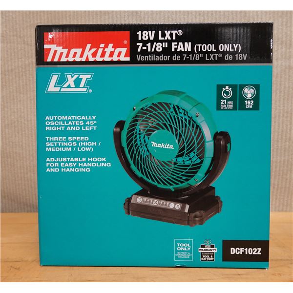 Makita DCF102Z LXT 7-1/8" Fan New in Box (Tool Only)