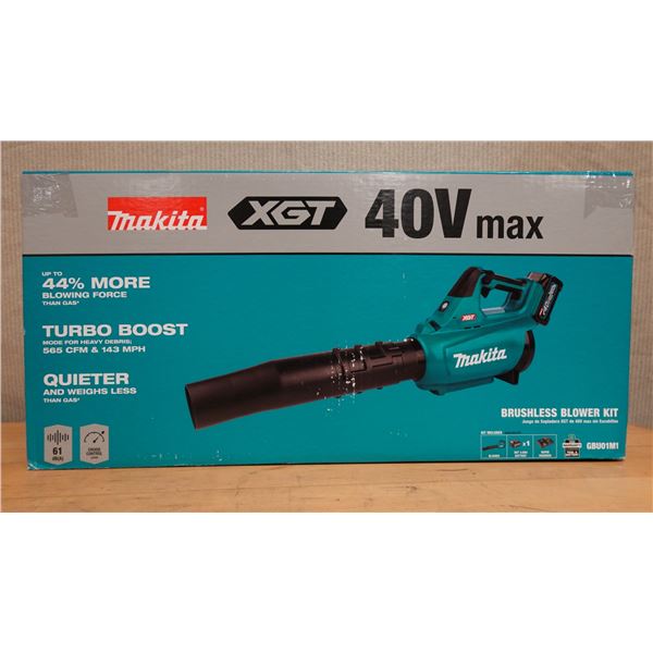 Makita GBU01M1 Brushless Blower Kit w/ Battery & Charger New in Box