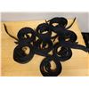 Image 1 : Qty 25 Black Canvas Double Grommet Belts