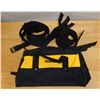 Image 1 : Qty 10 Black Canvas Double Grommet Belts & DeWalt Carry Case