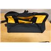 Image 8 : Qty 10 Black Canvas Double Grommet Belts & DeWalt Carry Case