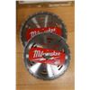 Image 3 : Qty 9 Circular Saw Blades: Milwaukee, MK Diamond, etc Misc Sizes
