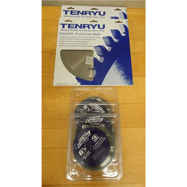 Qty 5 Tenryu Precision Saw Blades, Misc Sizes