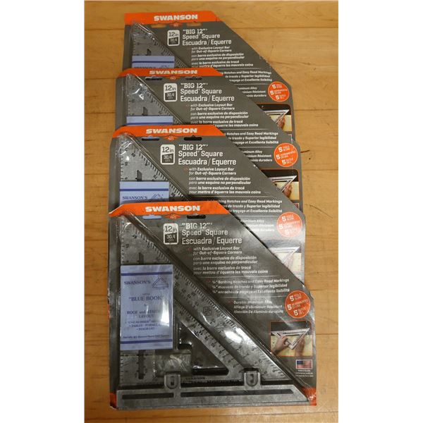 Qty 4 Swanson "Big 12" Speed Squares New in Package