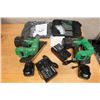Image 12 : Qty 2 Used Metabo HPT NR3665DA Metal Connector Nailers w/ Batteries, Chargers & Bags