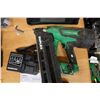 Image 2 : Qty 2 Used Metabo HPT NR3675DD Metal Duplex Nailers w/ Batteries, Chargers & Bags
