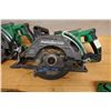 Image 11 : Qty 5 Used Power Tools: 2 Metabo HPT C3607DWA Circular Saws & 2 DV36DA Hammer Drills w/ Hitachi