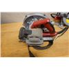 Image 13 : Qty 3 Used (Works) Skilsaw Circular Saws: SPT70 w/ 2 SPT67FMD Misc Sizes & Metabo CN16SA Nibbler