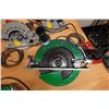 Image 6 : Qty 3 Used (Works) Skilsaw Circular Saws: SPT70 w/ 2 SPT67FMD Misc Sizes & Metabo CN16SA Nibbler