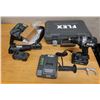 Image 1 : Flex FX1271T Hammer Drill & FX4111 Multi-Tool w/ Battery & Charger (on/off switch broken)