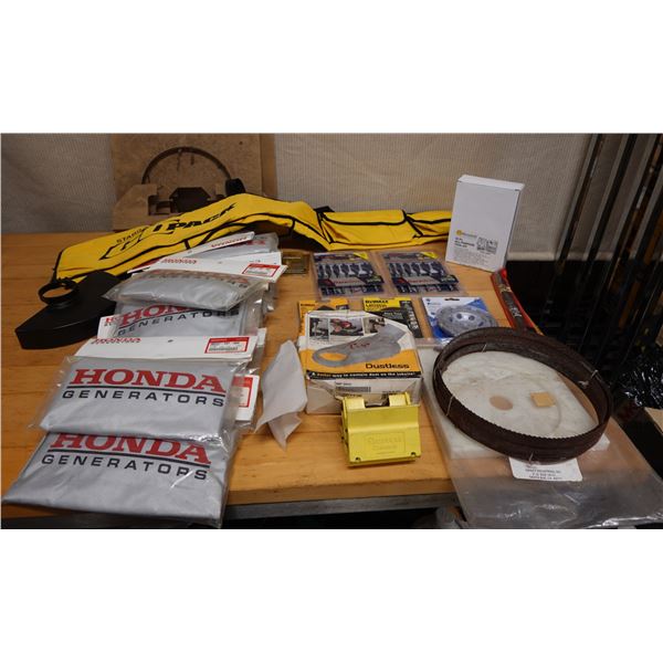 Multiple Honda 08P57-Z07-00S Generator Covers, Stabila Level Cases, Bosch Daredevil Bits, Grinder Cu