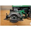 Image 2 : Qty 2 Metabo HPT C3607DWA Rear Handle Circular Saws w/ Charger & Blades (used - works / no battery)
